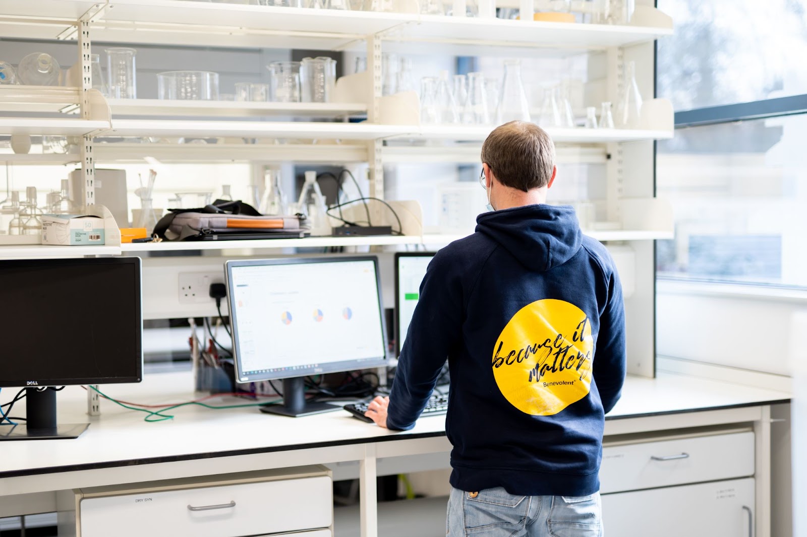 Michael BeneovolentAI Story Colleagues at work inside the lab