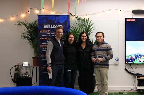 Olly BenevolentAI Story At BenevolentAI’s inaugural Innovation Week in January 2020 with CEO, Joanna Shields, after winning the “People’s Choice” award for our work researching a genetics-focussed knowledge graph